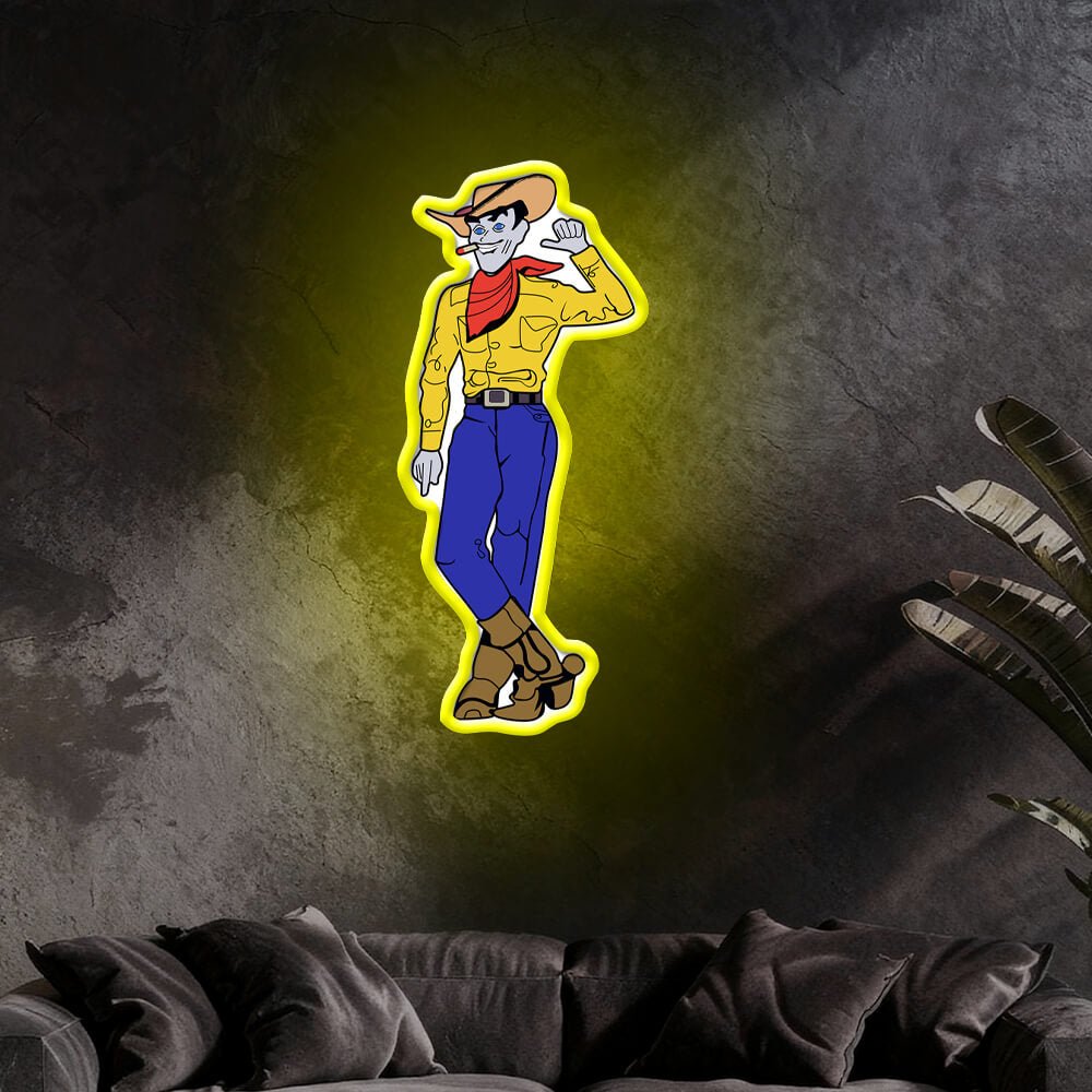 Cowboy and Cowgirl Led Neon Signs | Western Retro LED Wall Art for Bar & Lounge