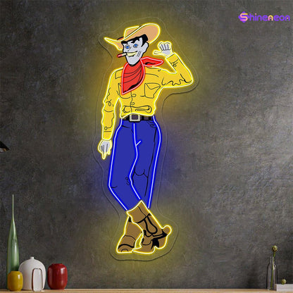 Cowboy and Cowgirl Led Neon Signs | Western Retro LED Wall Art for Bar & Lounge