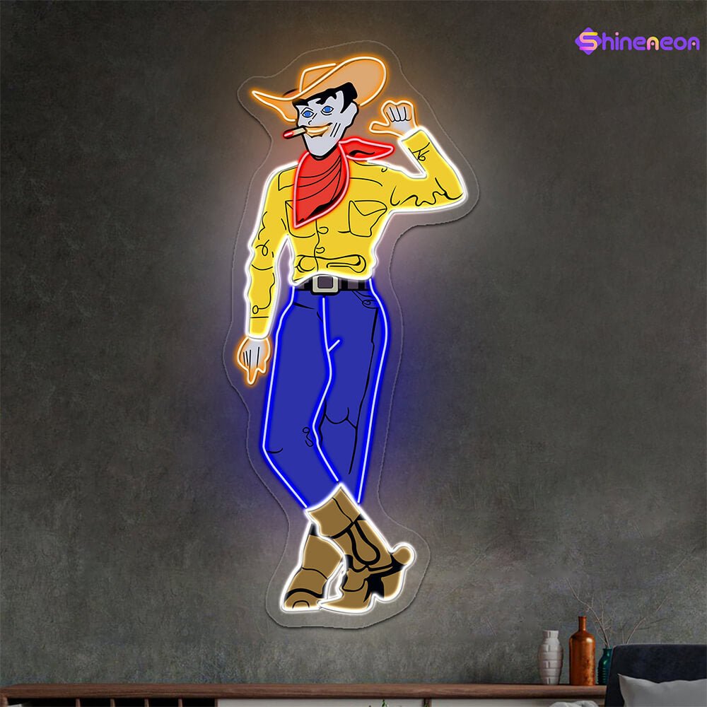 Cowboy and Cowgirl Led Neon Signs | Western Retro LED Wall Art for Bar & Lounge