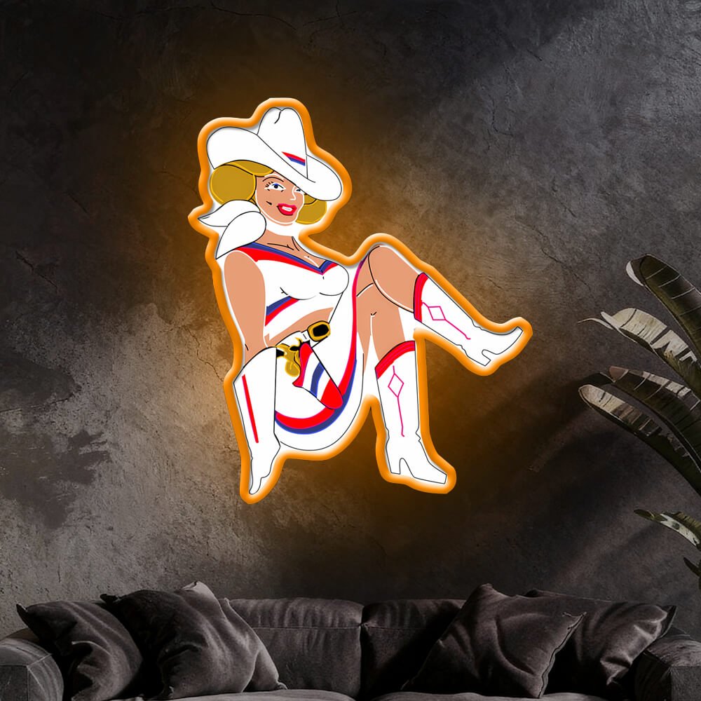 Cowboy and Cowgirl Led Neon Signs | Western Retro LED Wall Art for Bar & Lounge