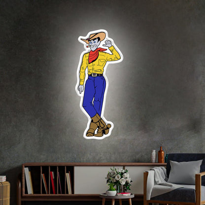 Cowboy and Cowgirl Led Neon Signs | Western Retro LED Wall Art for Bar & Lounge