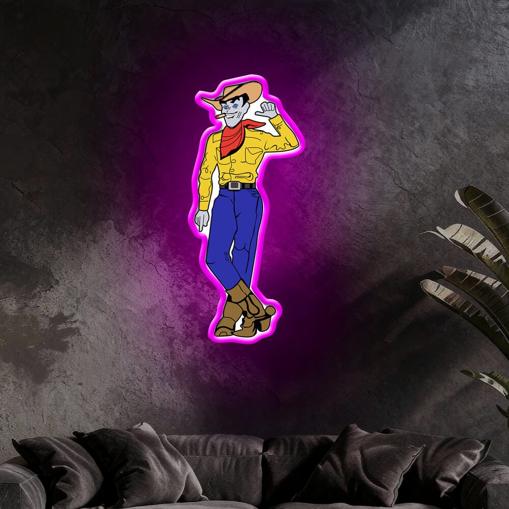 Cowboy and Cowgirl Led Neon Signs | Western Retro LED Wall Art for Bar & Lounge