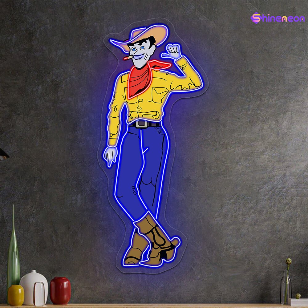 Cowboy and Cowgirl Led Neon Signs | Western Retro LED Wall Art for Bar & Lounge