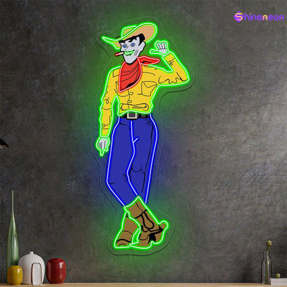 Cowboy and Cowgirl Led Neon Signs | Western Retro LED Wall Art for Bar & Lounge