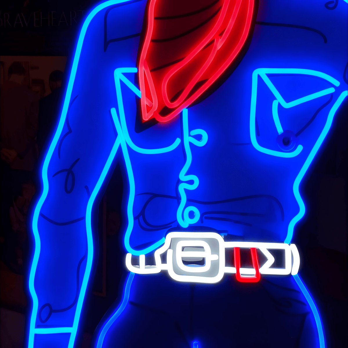 Cowboy and Cowgirl Led Neon Signs | Western Retro LED Wall Art for Bar & Lounge