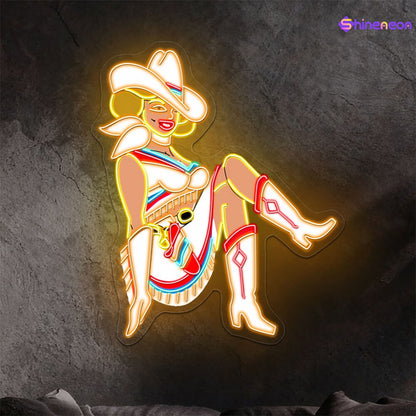 Cowboy and Cowgirl Led Neon Signs | Western Retro LED Wall Art for Bar & Lounge