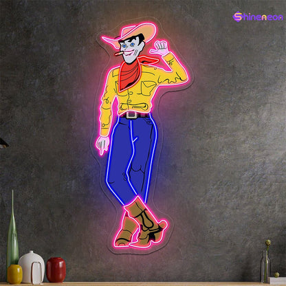 Cowboy and Cowgirl Led Neon Signs | Western Retro LED Wall Art for Bar & Lounge