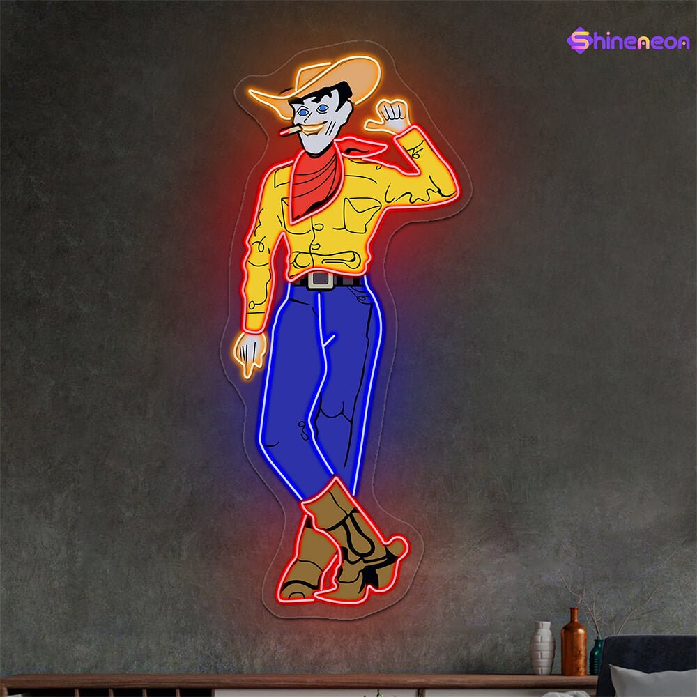 Cowboy and Cowgirl Led Neon Signs | Western Retro LED Wall Art for Bar & Lounge