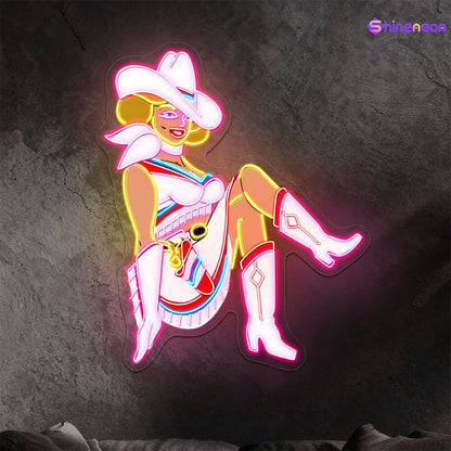 Cowboy and Cowgirl Led Neon Signs | Western Retro LED Wall Art for Bar & Lounge