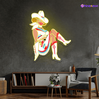Cowboy and Cowgirl Led Neon Signs | Western Retro LED Wall Art for Bar & Lounge