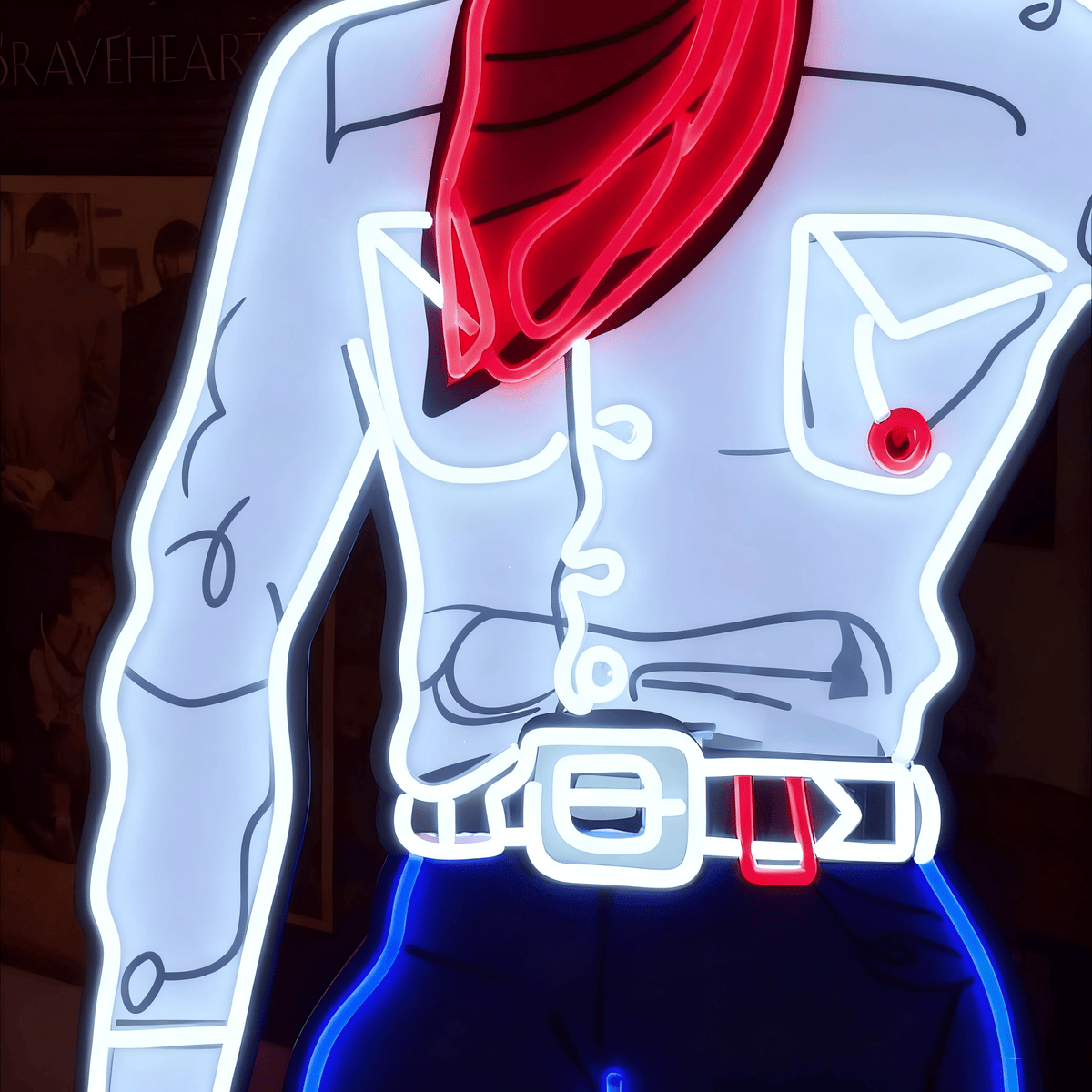 Cowboy and Cowgirl Led Neon Signs | Western Retro LED Wall Art for Bar & Lounge