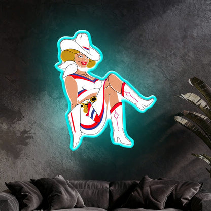 Cowboy and Cowgirl Led Neon Signs | Western Retro LED Wall Art for Bar & Lounge