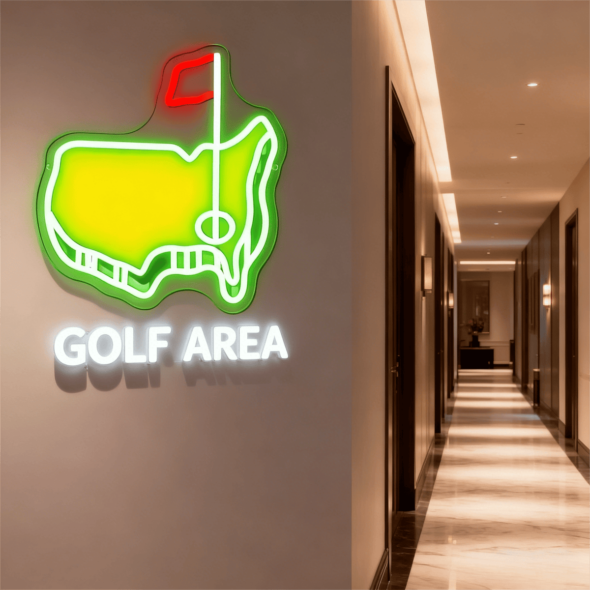 Golf LED Neon Sign for Bar, Garage, Man Cave & Gifts