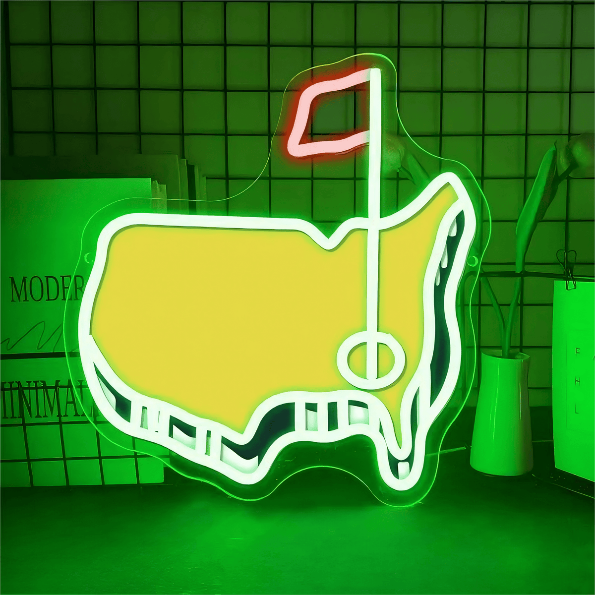 Golf LED Neon Sign for Bar, Garage, Man Cave & Gifts
