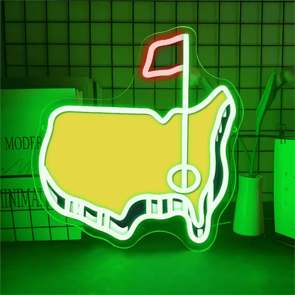 Golf LED Neon Sign for Bar, Garage, Man Cave & Gifts