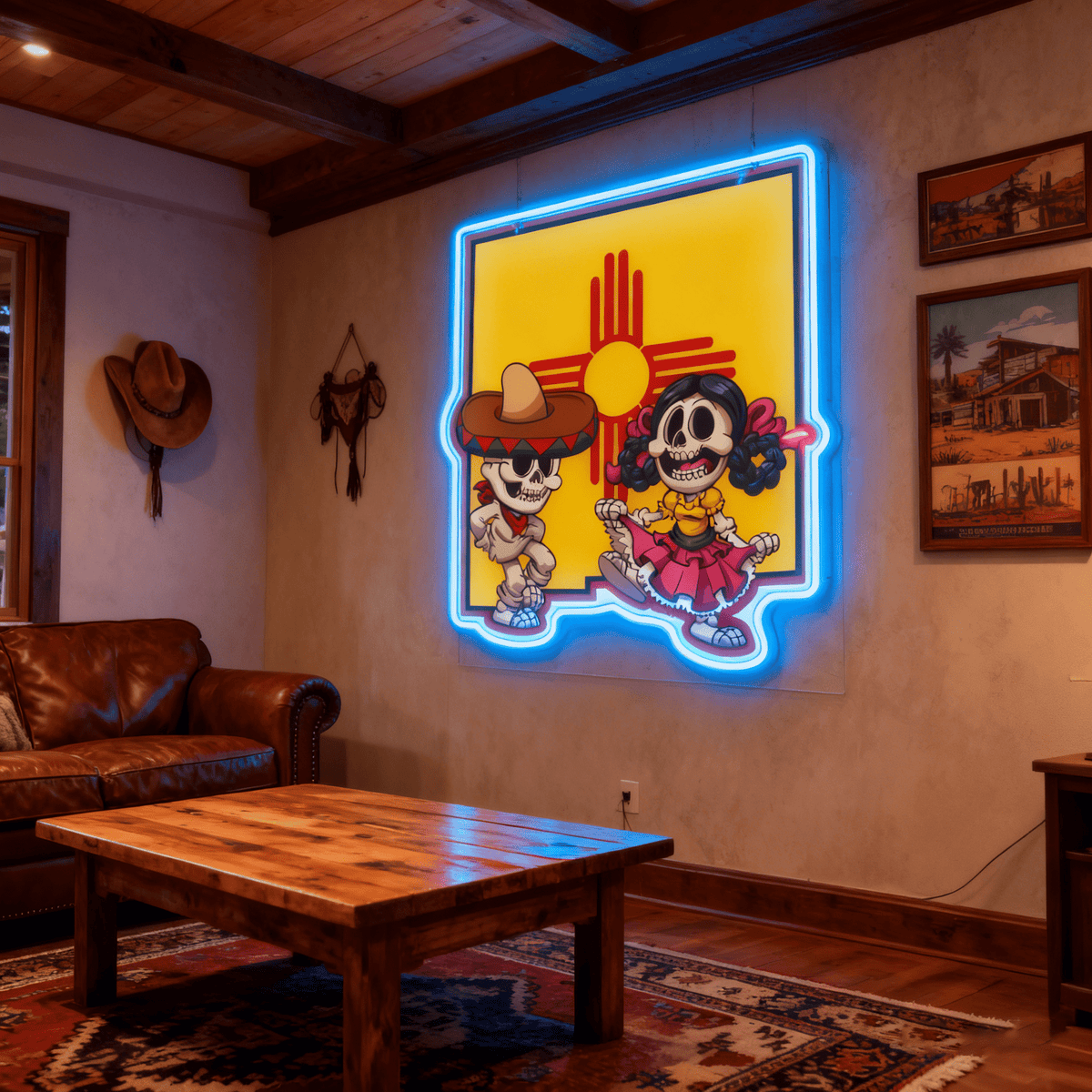 Route 66 Led Neon Sign USB American Retro Road Trip Lover Home Bar Wall Art