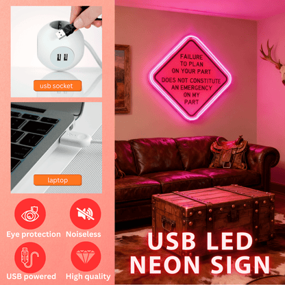 Route 66 Led Neon Sign USB American Retro Road Trip Lover Home Bar Wall Art