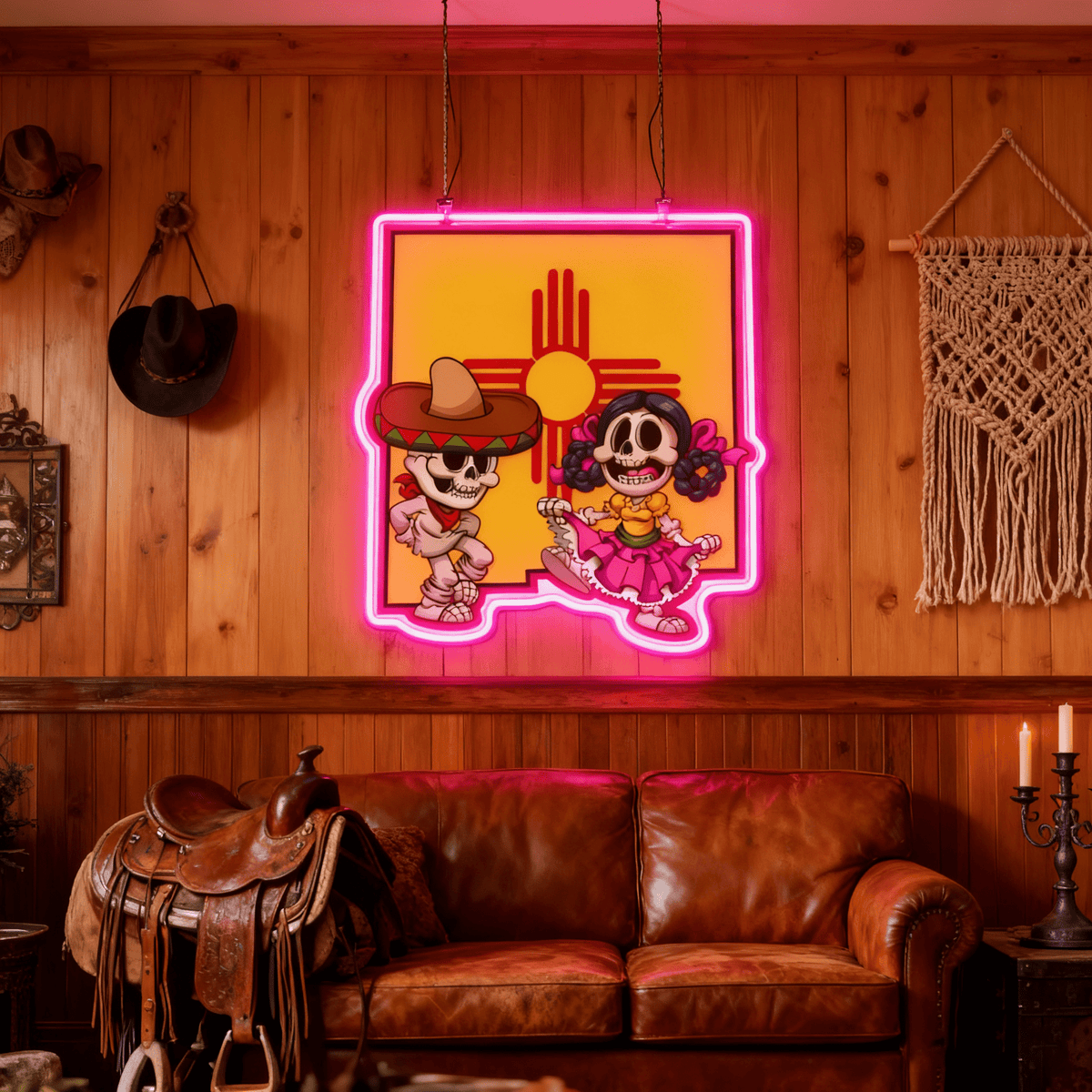 Route 66 Led Neon Sign USB American Retro Road Trip Lover Home Bar Wall Art