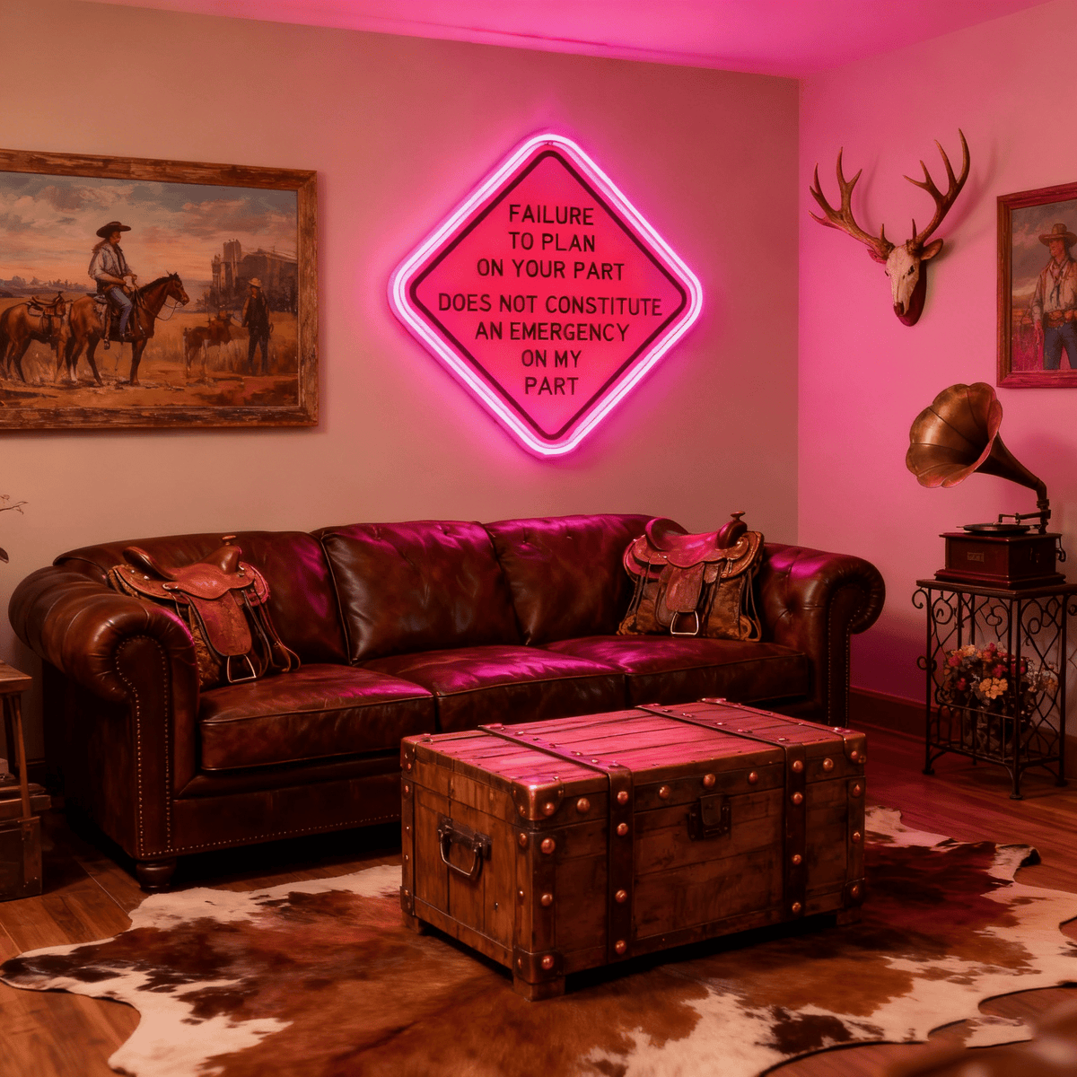 Route 66 Led Neon Sign USB American Retro Road Trip Lover Home Bar Wall Art