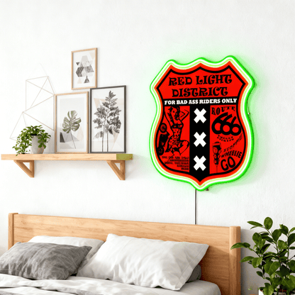 Route 66 Led Neon Sign USB American Retro Road Trip Lover Home Bar Wall Art