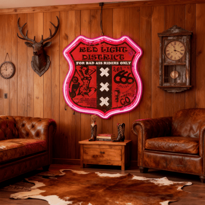 Route 66 Led Neon Sign USB American Retro Road Trip Lover Home Bar Wall Art