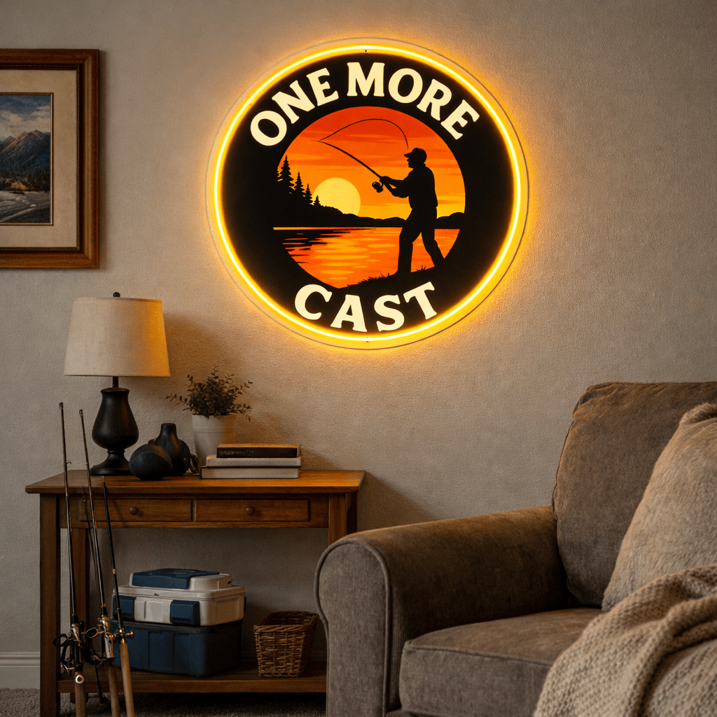 ShineNeon™ Bass & Sunset Fishing LED Neon Signs - Ultimate Angler Cabin Man Cave Wall Decor