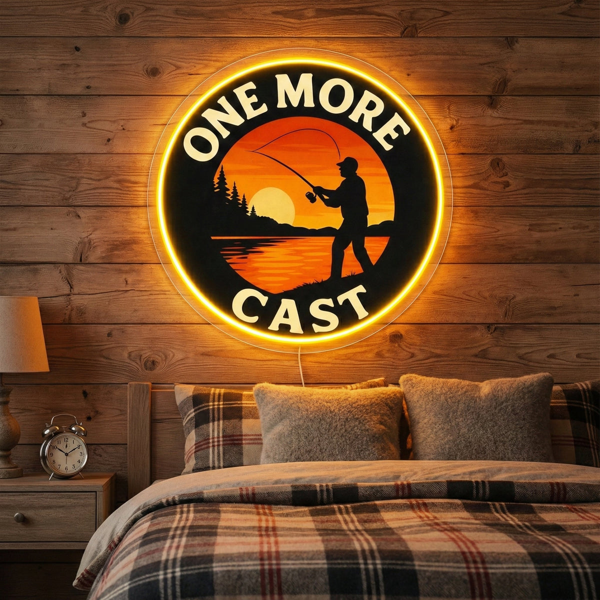 ShineNeon™ Bass & Sunset Fishing LED Neon Signs - Ultimate Angler Cabin Man Cave Wall Decor