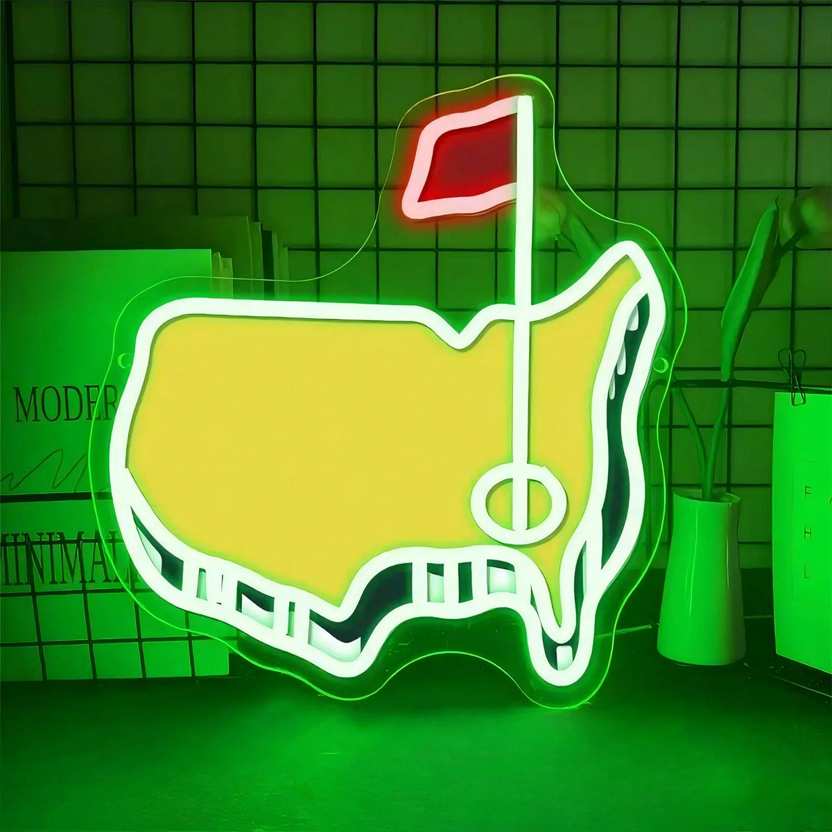Golf USB LED Neon Sign for Man Cave & Bar Wall Decor Gift