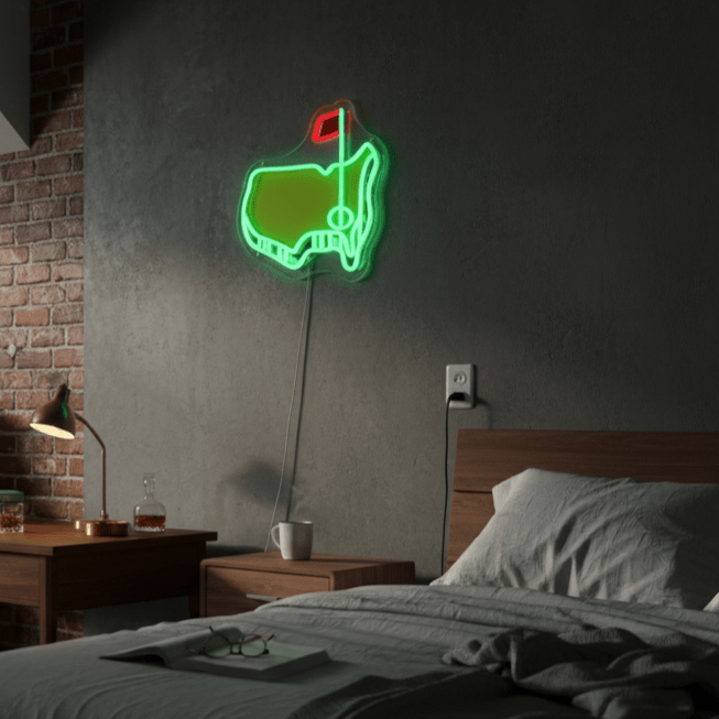 Golf USB LED Neon Sign for Man Cave & Bar Wall Decor Gift