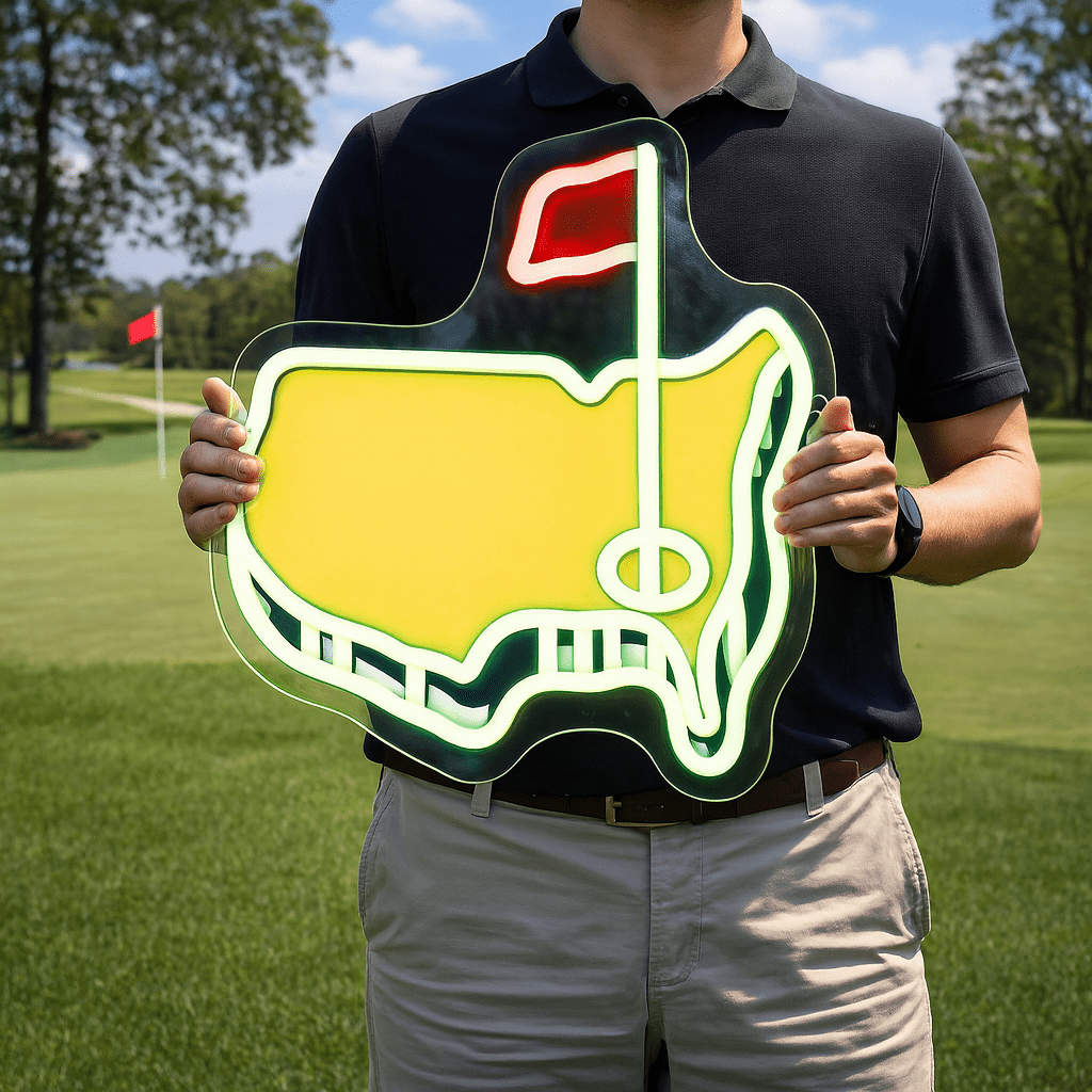 Golf USB LED Neon Sign for Man Cave & Bar Wall Decor Gift