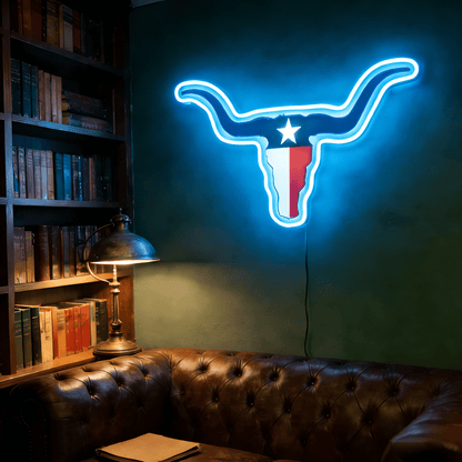 Texas LED USB Neon Signs Iconic Texas Wall Decor for Garages Man Cave