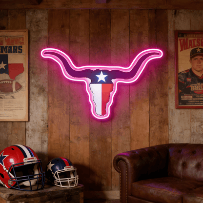 Texas LED USB Neon Signs Iconic Texas Wall Decor for Garages Man Cave