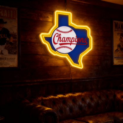 Texas LED USB Neon Signs Iconic Texas Wall Decor for Garages Man Cave