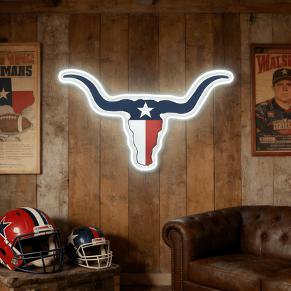 Texas LED USB Neon Signs Iconic Texas Wall Decor for Garages Man Cave