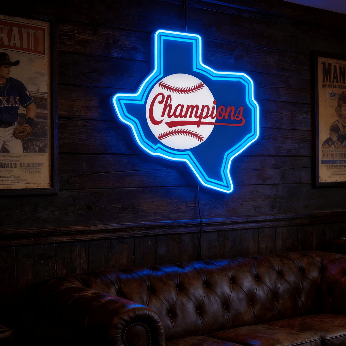 Texas LED USB Neon Signs Iconic Texas Wall Decor for Garages Man Cave