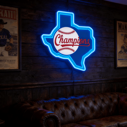 Texas LED USB Neon Signs Iconic Texas Wall Decor for Garages Man Cave
