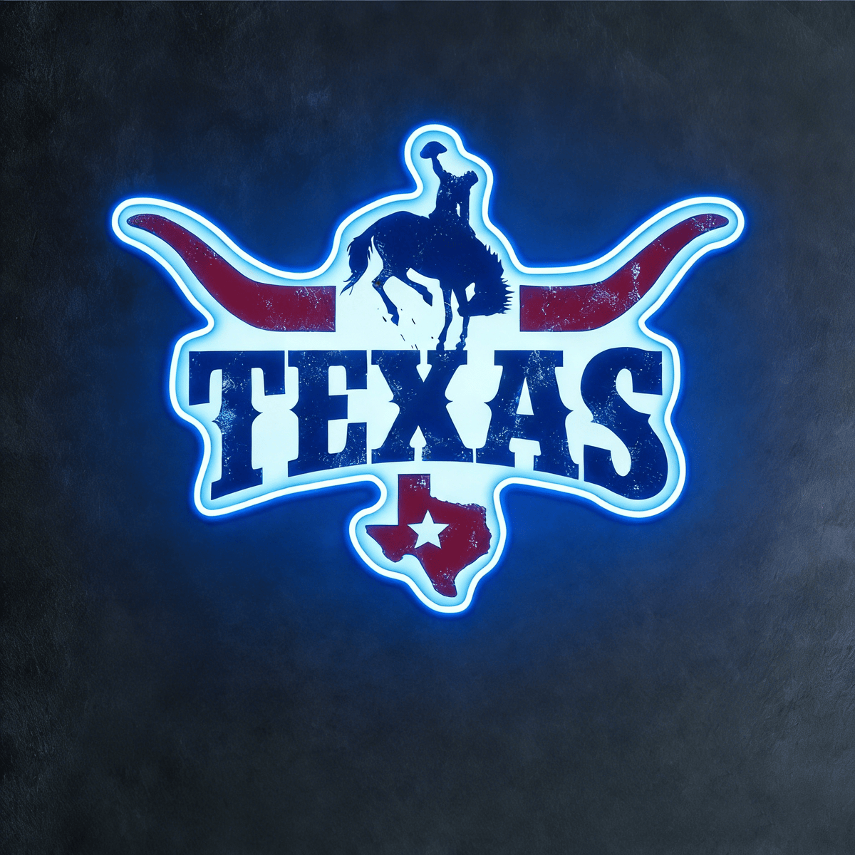 Texas LED USB Neon Signs Iconic Texas Wall Decor for Garages Man Cave
