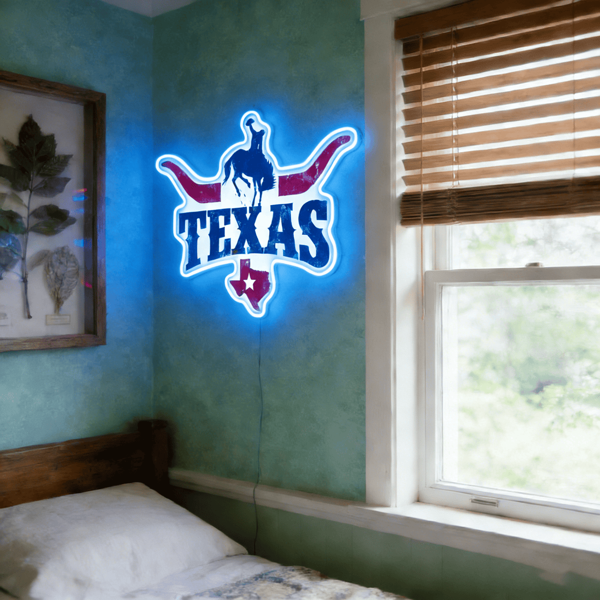 Texas LED USB Neon Signs Iconic Texas Wall Decor for Garages Man Cave