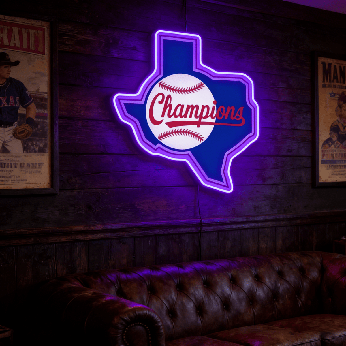 Texas LED USB Neon Signs Iconic Texas Wall Decor for Garages Man Cave
