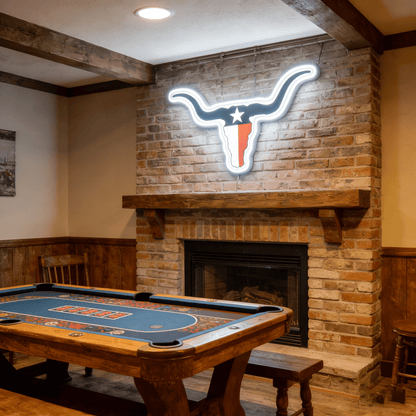 Texas LED USB Neon Signs Iconic Texas Wall Decor for Garages Man Cave