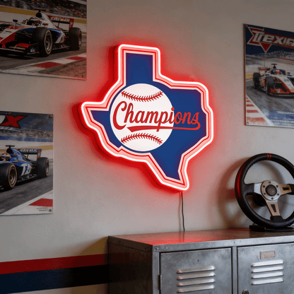 Texas LED USB Neon Signs Iconic Texas Wall Decor for Garages Man Cave
