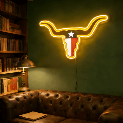 Texas LED USB Neon Signs Iconic Texas Wall Decor for Garages Man Cave