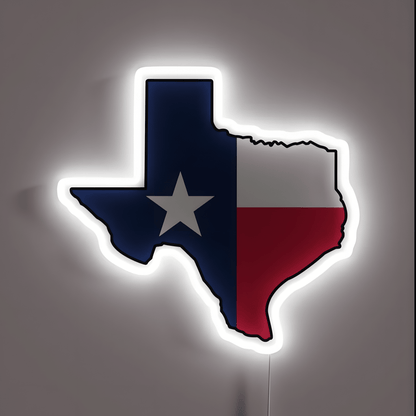Texas LED USB Neon Signs Iconic Texas Wall Decor for Garages Man Cave