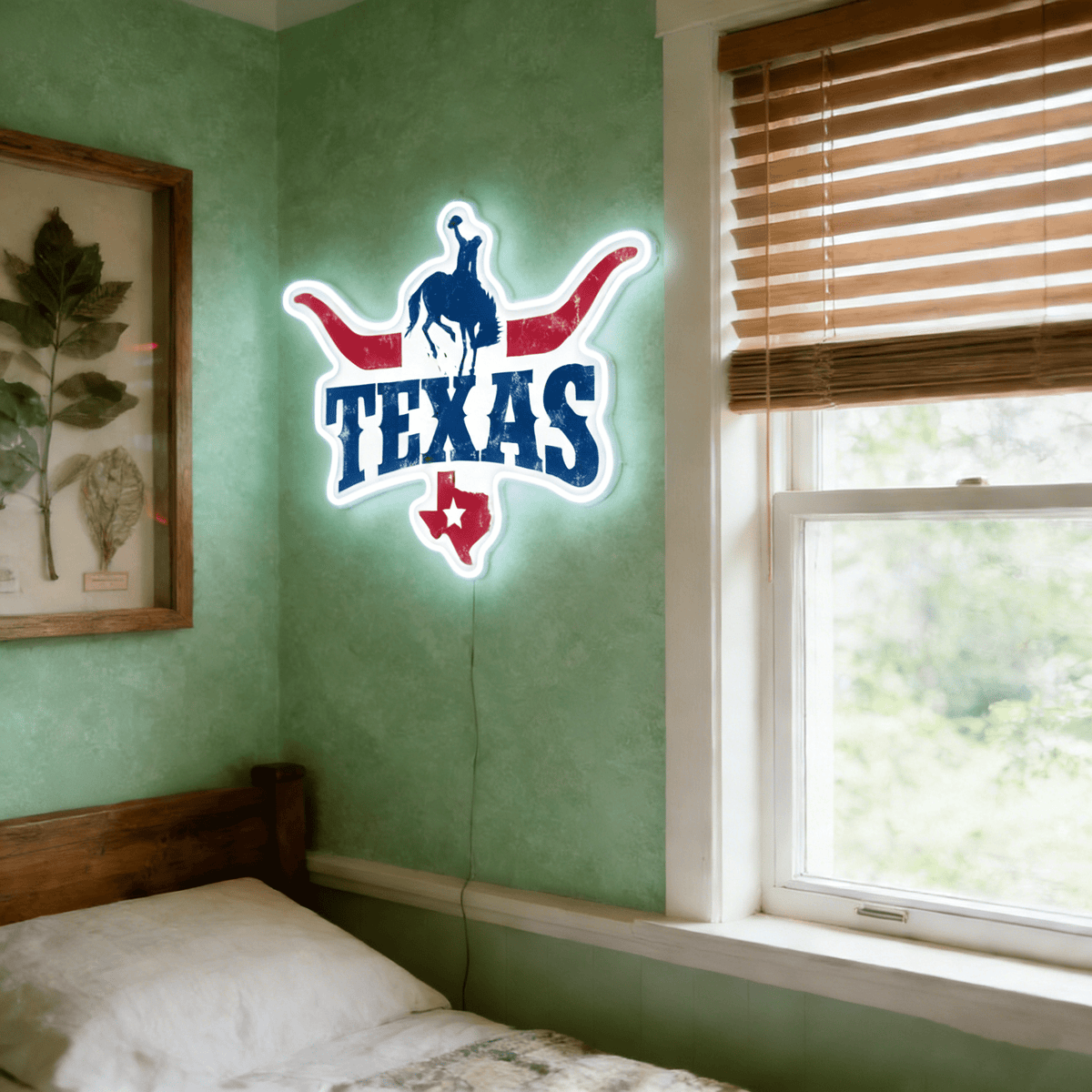 Texas LED USB Neon Signs Iconic Texas Wall Decor for Garages Man Cave
