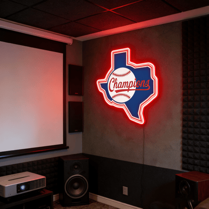 Texas LED USB Neon Signs Iconic Texas Wall Decor for Garages Man Cave
