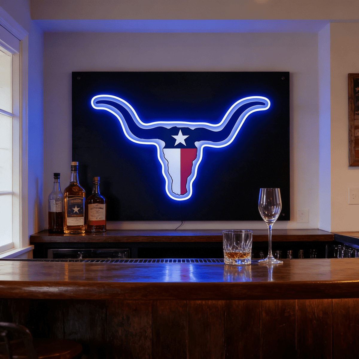 Texas LED USB Neon Signs Iconic Texas Wall Decor for Garages Man Cave