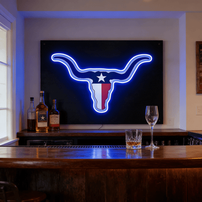 Texas LED USB Neon Signs Iconic Texas Wall Decor for Garages Man Cave