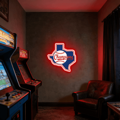 Texas LED USB Neon Signs Iconic Texas Wall Decor for Garages Man Cave