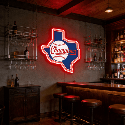 Texas LED USB Neon Signs Iconic Texas Wall Decor for Garages Man Cave