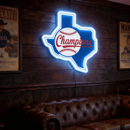 Texas LED USB Neon Signs Iconic Texas Wall Decor for Garages Man Cave